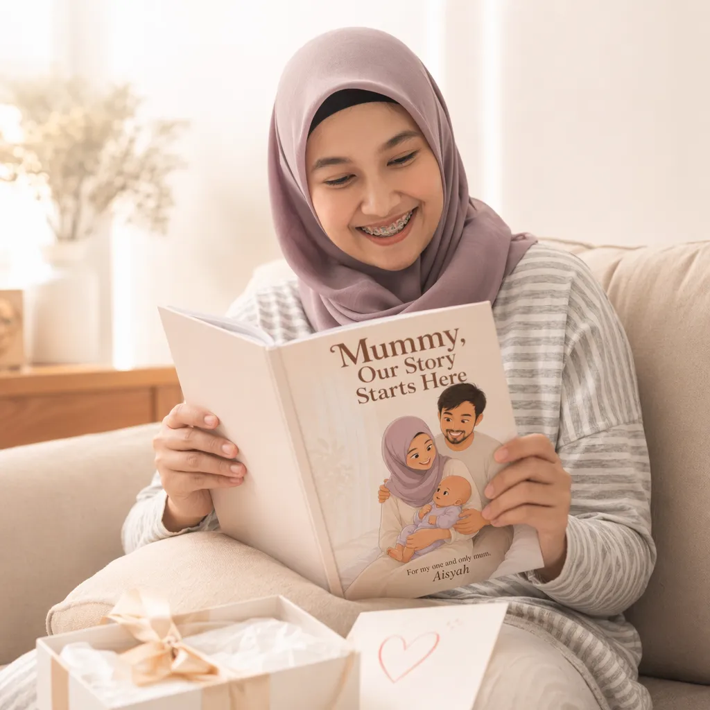 A child opening their personalised StoryStars book