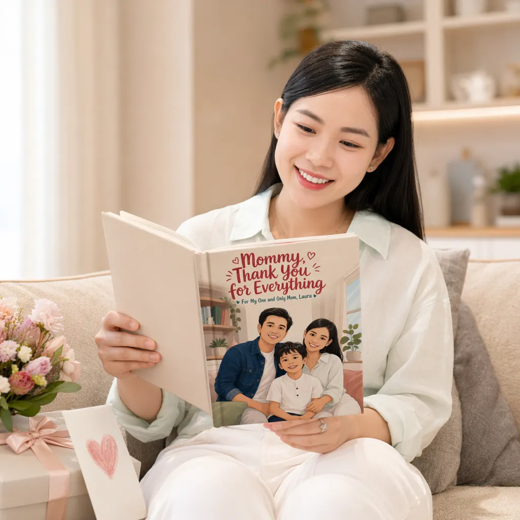 A child opening their personalised StoryStars book