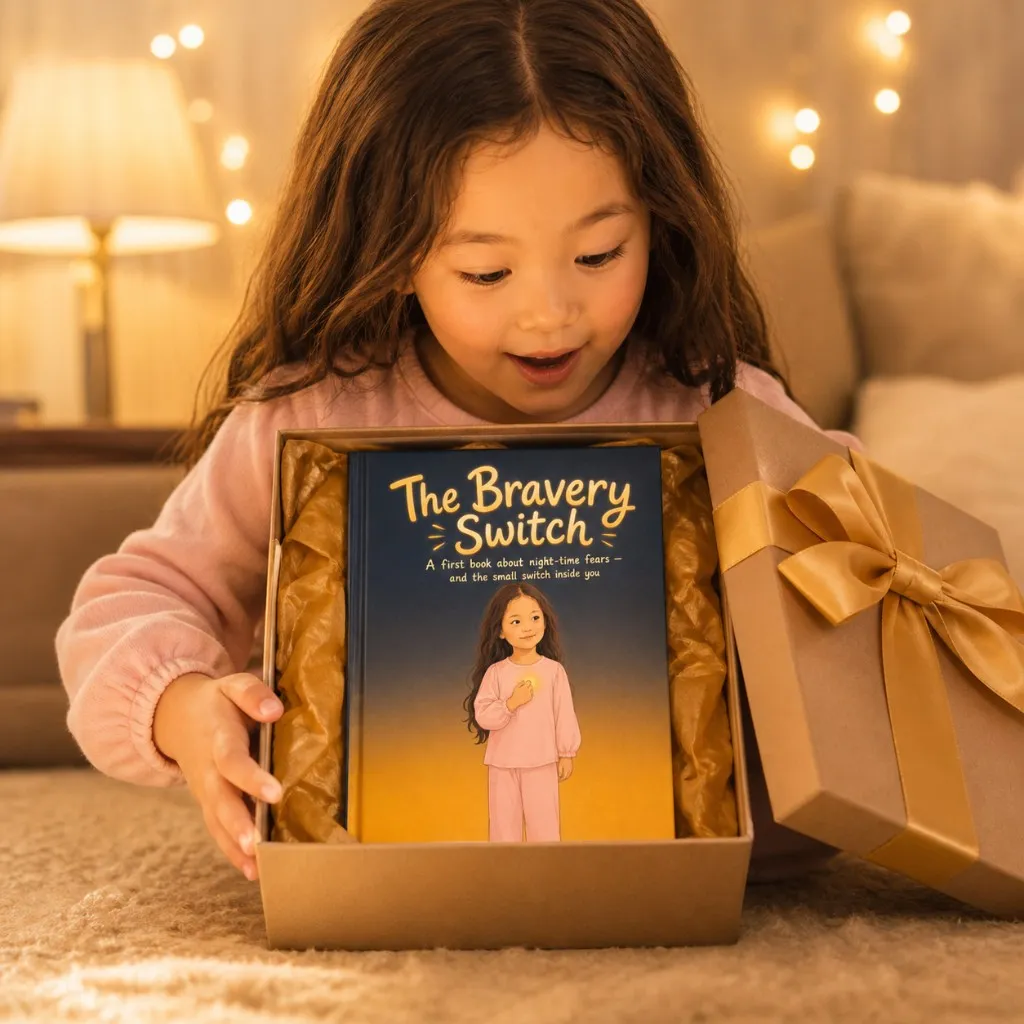 A child opening their personalised StoryStars book