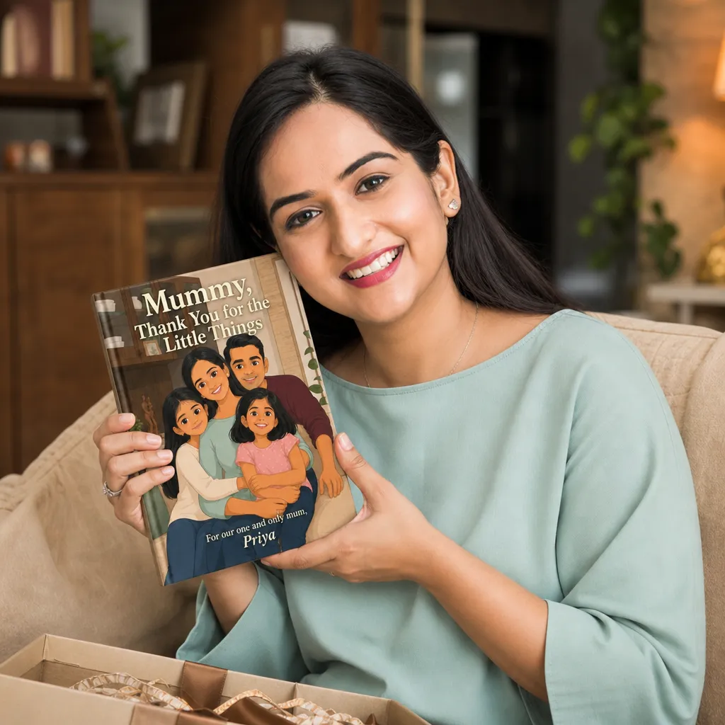 A child opening their personalised StoryStars book